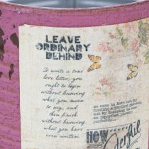 položky Dekoratívny vintage kvetináč fialový kovový letný Ø11cm V10,5cm