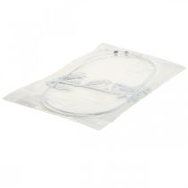 položky Deko okenná dekorácia vtáčik pružina, kov biely V37,5cm 2ks