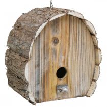 položky Dekoračná búdka pre vtáčiky Drevená záhradná dekorácia Prírodná biela praná V22cm Š21cm