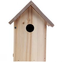 položky Drevená búdka pre vtáčiky prírodná hnedá/béžová 23cm 1 kus