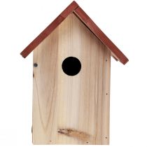 položky Drevená búdka pre vtáčiky prírodná hnedá/béžová 23cm 1 kus