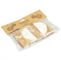 položky Medovníkové gule medovníkové gule vianočné biele trblietky Ø8cm 4ks