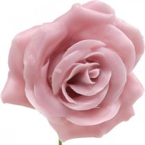 položky Voskové ruže deko ruže voskové ružové Ø8cm 12ks