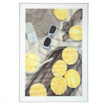 položky Nástenná dekorácia letná dekorácia obrázok s citrónovou limonádou 40x60cm