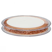 položky Vianočná stuha ružová medená trblietavá ozdobná stuha 10mm 10m