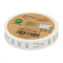 položky Darčeková stuha Vianočná Vianočná stuha Hohoho biela 15mm 20m