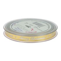 položky Vianočná stuha Veselá vianočná stuha Biele zlato 10mm 20m