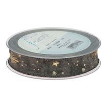 položky Vianočná stuha hnedo zlatá darčeková stuha jedľa 25mm 15m