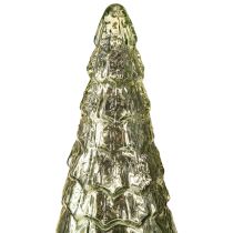 položky Vianočný stromček s LED osvetlením vintage zeleno-zlatý 38 cm