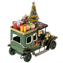 položky Vianočná dekorácia auto Vianočné auto vintage zelené 15×7×16cm