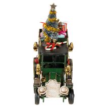 položky Vianočná dekorácia auto Vianočné auto vintage zelené 15×7×16cm