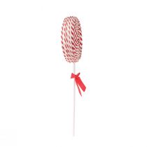 položky Vianočná dekorácia Červená Biela Lolly Foam Lollipop H36cm 2ks