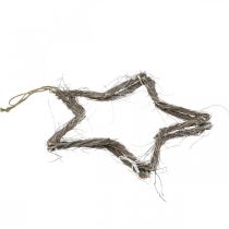 položky Vianočná dekorácia hviezda dekorácia na okno praný brest Ø40cm 2ks