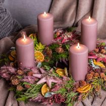 položky Vianočný prívesok deco hviezda na zavesenie ružový 4ks