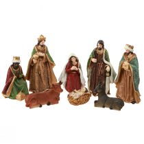 položky Sada figúrok vianočných betlehemov ručne maľovaný polyresin 8-20cm 8 kusov