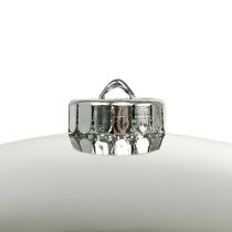 položky Vianočná guľa plastová malá Ø14cm strieborná