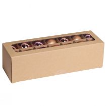 položky Vianočné gule marhuľová mix stromčekové gule sklenené Ø4cm 24 ks