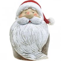 položky Figúrka Mikuláša Santa Claus Červená, Biela Polyresin 15cm