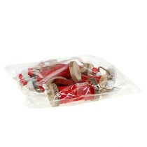 položky Vianočné ozdoby Špulka na niť na zavesenie červená 4ks