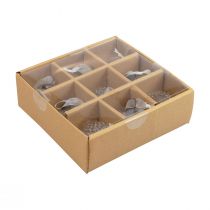 položky Vianočné ozdoby sklenená dekorácia cibuľa číry diamant Ø5,5cm 9 ks