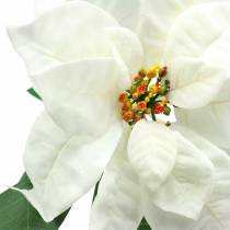 Článok Poinsettia umelý kvet biely 67cm