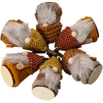 Článok Sada figúrok škriatka s pletenou čiapkou a žaluďom, 10 cm, 6 dielov
