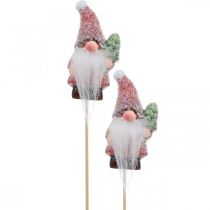 položky Dekoračný trpaslík Santa Claus ozdobné zátky vianočné 10cm 4ks