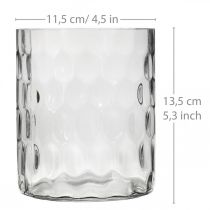 položky Lampáš sklo, váza na kvety, sklenená váza okrúhla Ø11,5cm V13,5cm