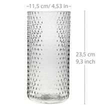 položky Váza na kvety, sklenená váza, sklo na sviečku, sklenený lampáš Ø11,5 cm V23,5 cm