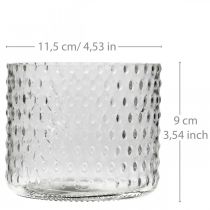 položky Sklo lampáš, sklo svietnik na čajovú sviečku, sklo na sviečku Ø11,5cm V9,5cm