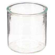 položky Sklenená valcová váza, priehľadná, univerzálna, 10 cm, 3 kusy