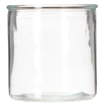 položky Sklenená valcová váza, priehľadná, univerzálna, 10 cm, 3 kusy