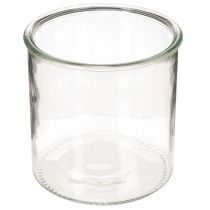 položky Sklenený držiak na čajové sviečky, okrúhly, číre sklo, univerzálny, 12 cm, 2 kusy