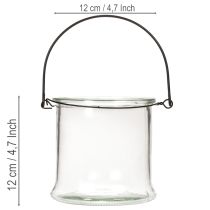 položky Sklenený závesný lampión Ø12cm V12,5cm 2 ks