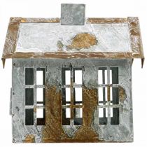 položky Lichthaus svietnik na čajovú sviečku Kovový domček na čajovú sviečku V14,5cm