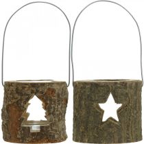 položky Svietnik na čajovú sviečku na zavesenie Svietnik na čajovú sviečku drevený 7,5cm 2ks