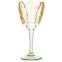 položky Držiak na čajové sviečky Tulipán, kvetinový motív, dekorácia pre romantickú atmosféru a elegantné prostredie, 20 cm
