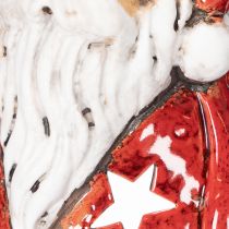 položky Dekoratívna figúrka Santa Clausa ako držiak na čajové sviečky s hviezdičkami, dekorácia na stôl, 15 cm