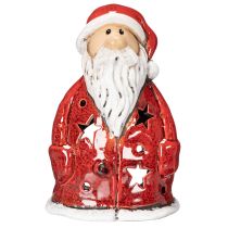 položky Dekoratívna figúrka Santa Clausa ako držiak na čajové sviečky s hviezdičkami, dekorácia na stôl, 15 cm