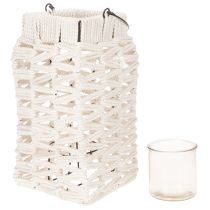 položky Závesný lampión, letná dekorácia, makramé V35,5 cm Š19 cm