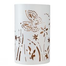 položky Lampáš kovový motýlik z bieleho zlata Ø12,5cm V20,5cm