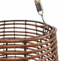 položky Sviečka v košíku, lampáš s rúčkou, dekorácia na sviečku, lampáš na košík Ø24cm V34cm