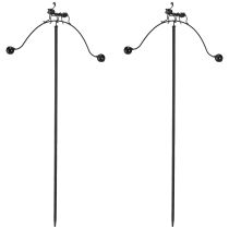 položky Zvonček dekorácia mravca záhradný kolík kovový 66cm 2ks