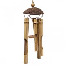 položky Zvonček bambusová dekorácia na závesný balkón Ø10cm V28cm