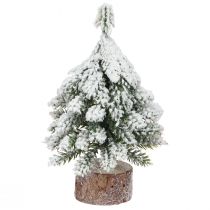 položky Zimná dekorácia vianočný stromček v zelenobielej farbe Ø7cm V14cm 4ks
