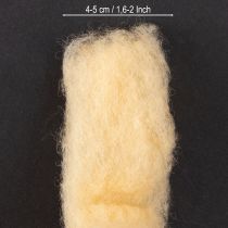 položky Vlnená stuha, krémovo oranžová, 10 m vlny na vence a aranžmány