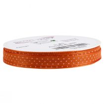 položky Darčeková stuha bodkovaná dekoračná stuha oranžová 10mm 25m