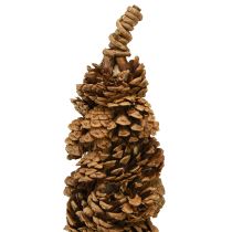 položky Vianočný stromček v tvare kužeľa, šiška, prírodný, 16×60 cm