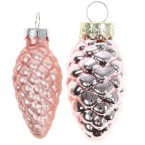 položky Šiška mix zo skla ružová 5cm 14 ks