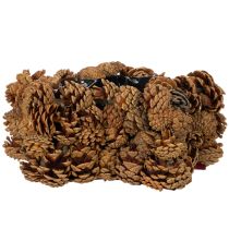 Článok Kvetináč z borovicových šišiek, tvar hviezdy, 30 cm